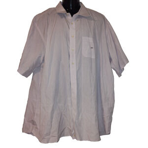 Measure Up Men’s Purple Short Sleeve Button Down Shirt Size 3X BG14